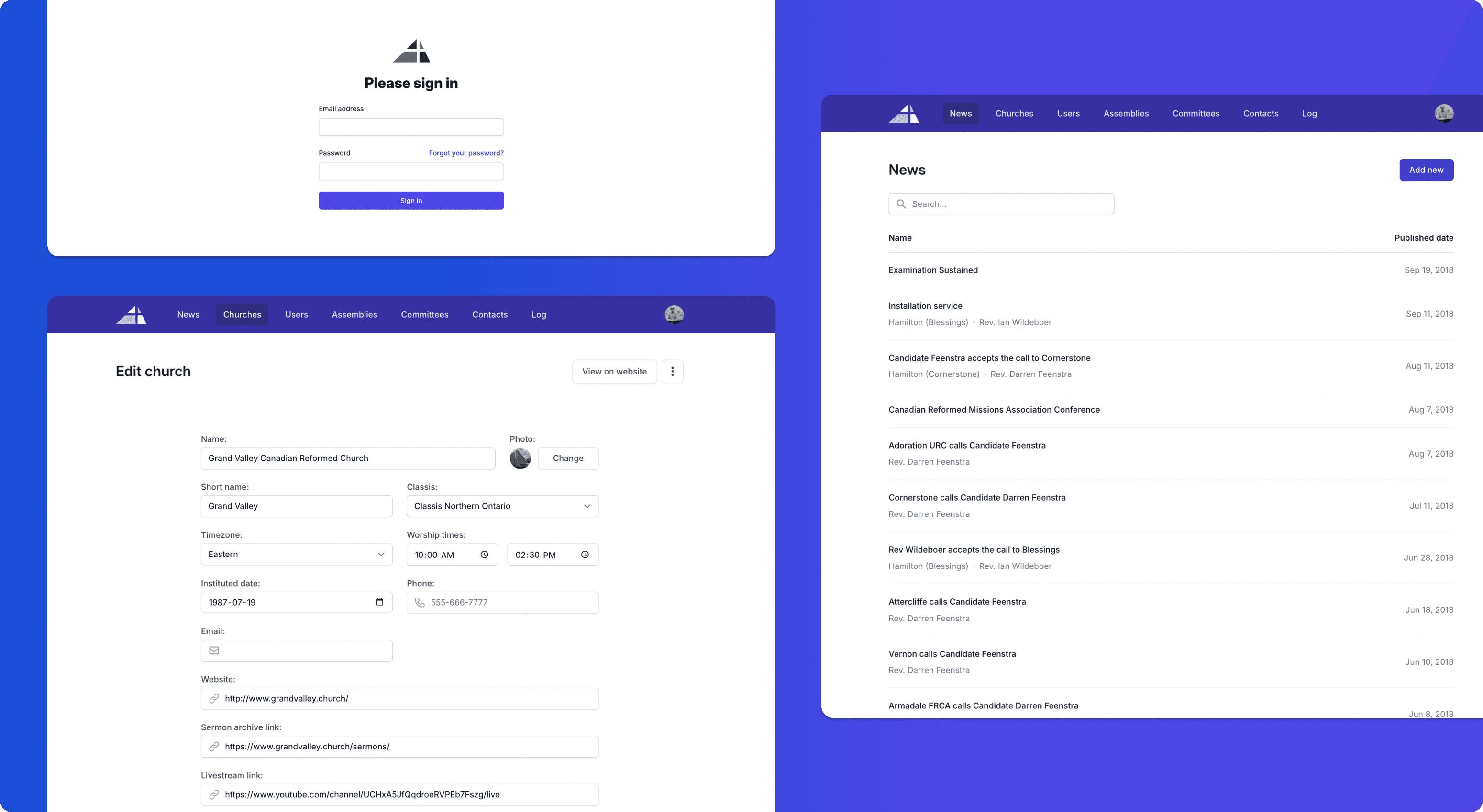 candadian and american reformed churches